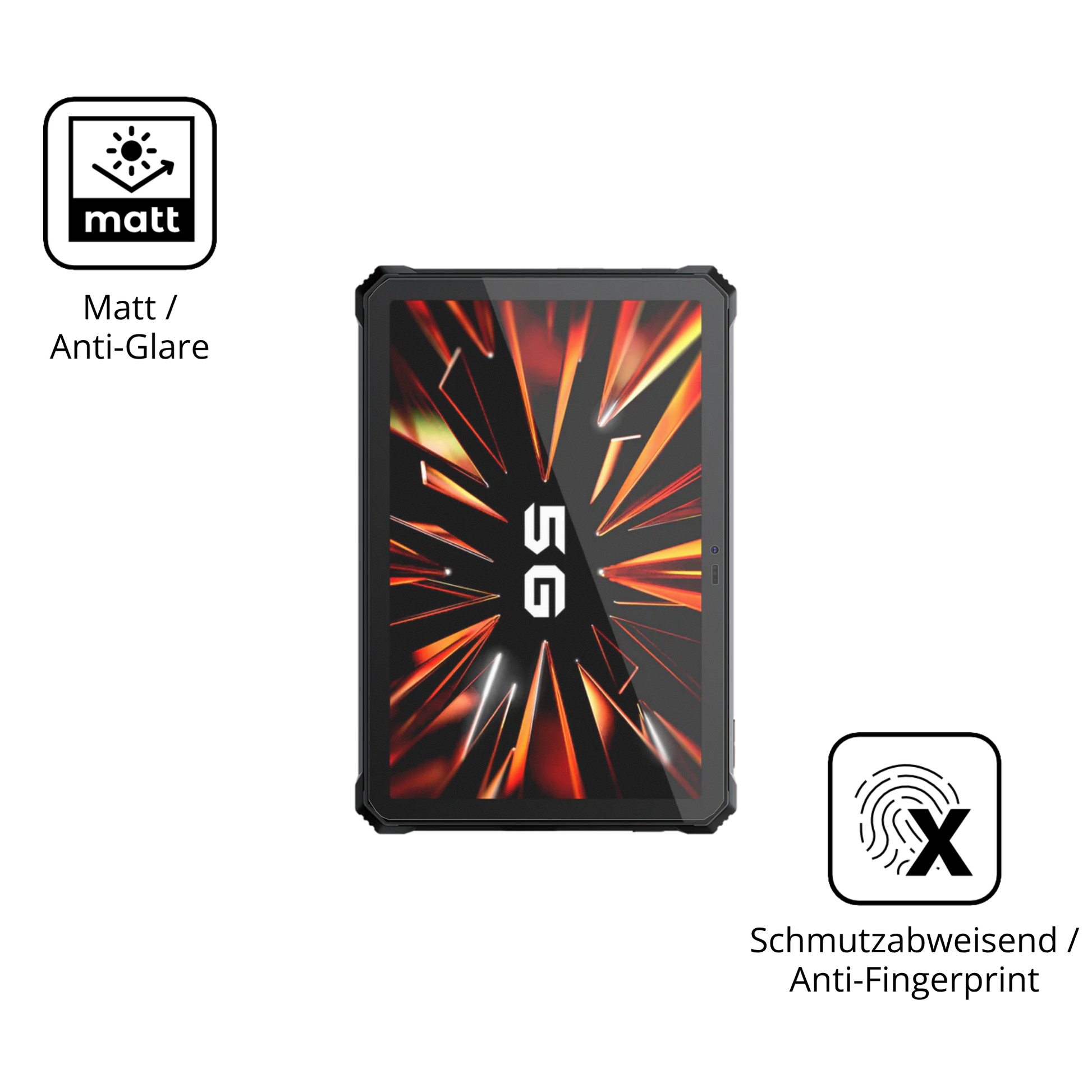 9H Hartbeschichtete, flexible Folie passend zugeschnitten für blackviewactive 12 pro 5g outdoor