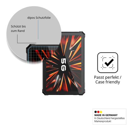 Schutzglasfolie mit optimaler Passform, zur Verwendung mit Hüllen geeignet