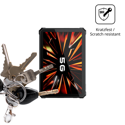 dipos Displayschutz für blackviewactive 12 pro 5g outdoor, transparente Oberfläche, perfekte Passform auch für die Rundungen