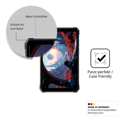 Schutzglasfolie mit optimaler Passform, zur Verwendung mit Hüllen geeignet