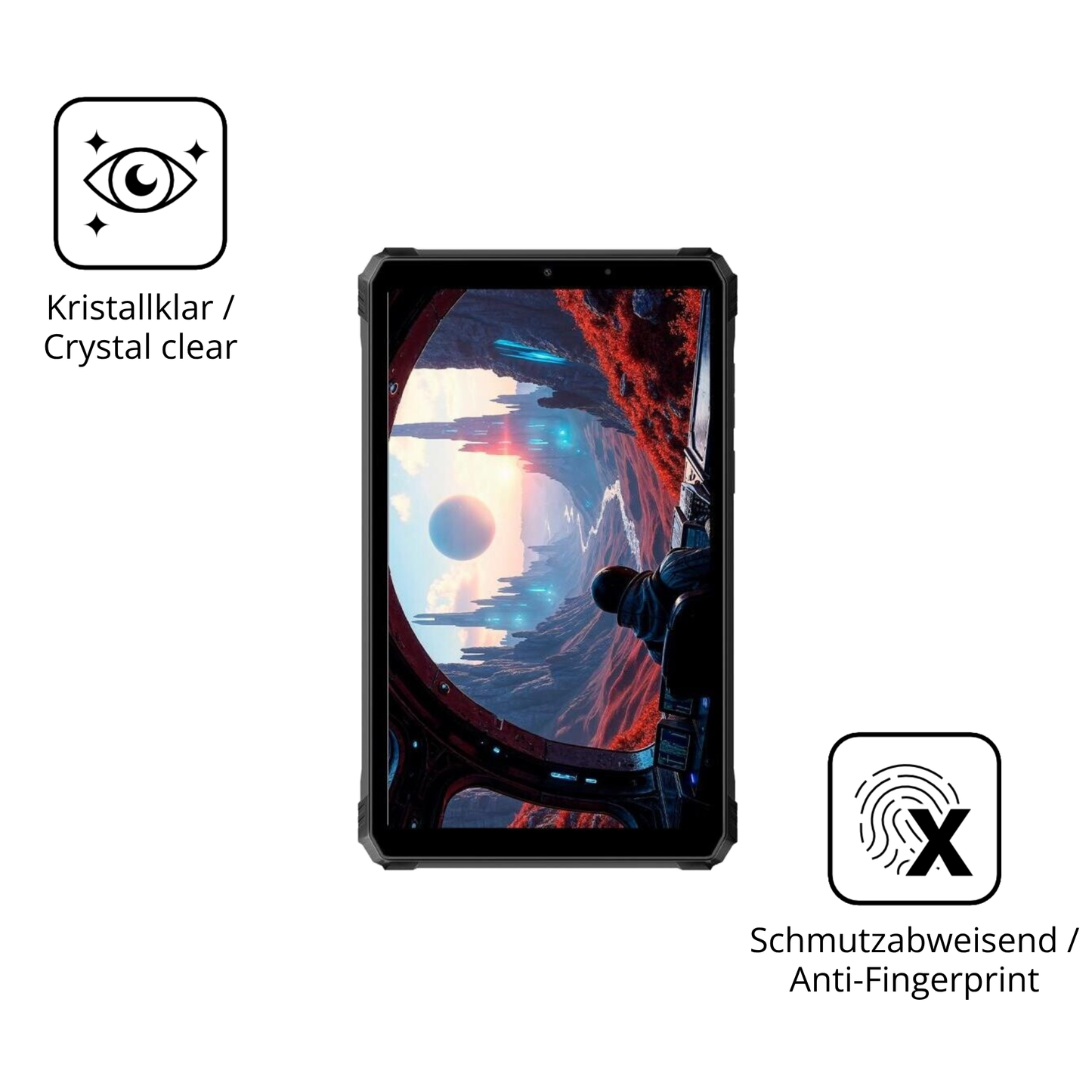Flexible TPU-Folie passend zugeschnitten für blackviewactive 5 outdoor, vollständige Abdeckung