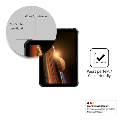 Schutzglasfolie mit optimaler Passform, zur Verwendung mit Hüllen geeignet