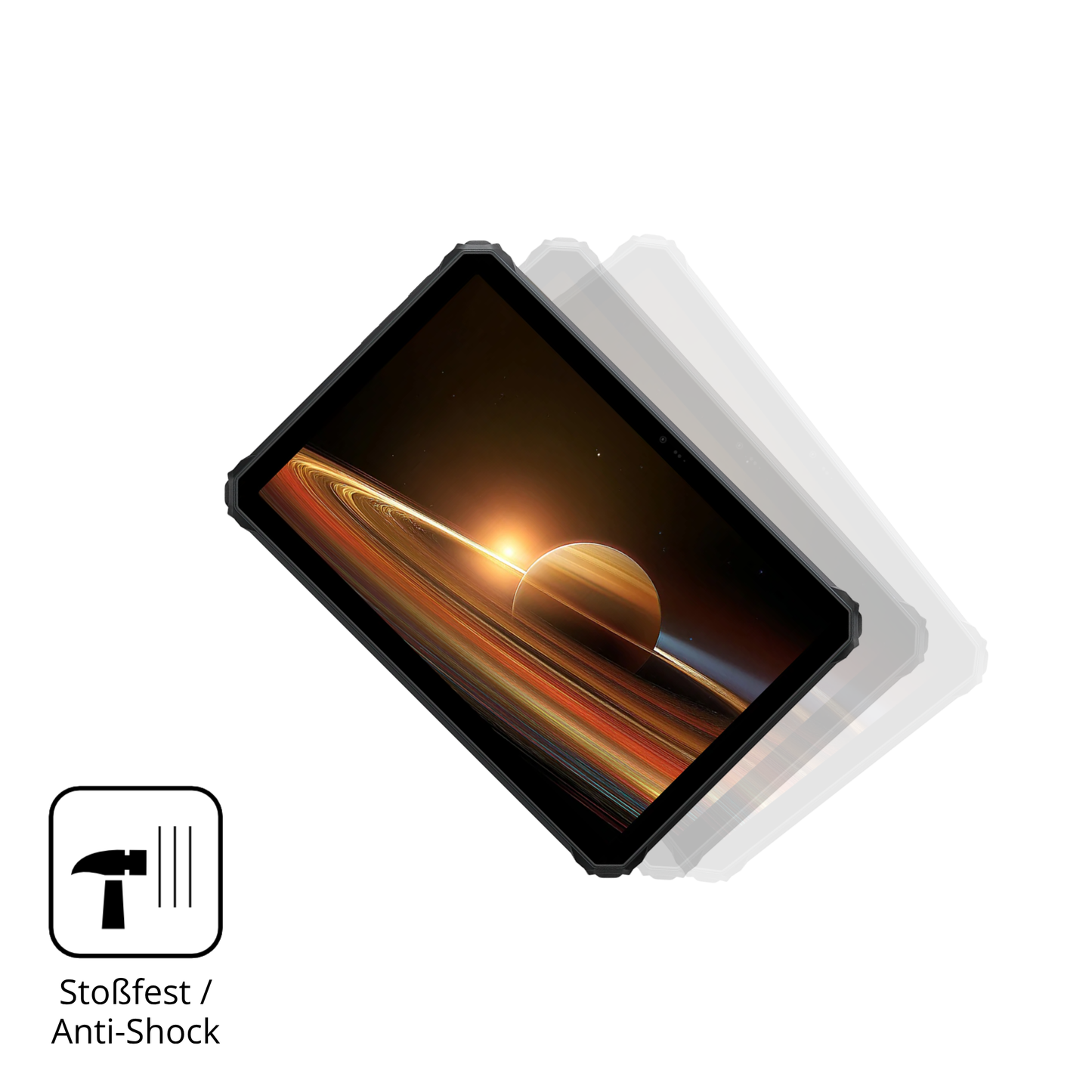 Schutz gegen Kratzer auf dem Blackview Active 7 Glas durch Schlüssel, Stöße gegen die Tischkante oder Stürze