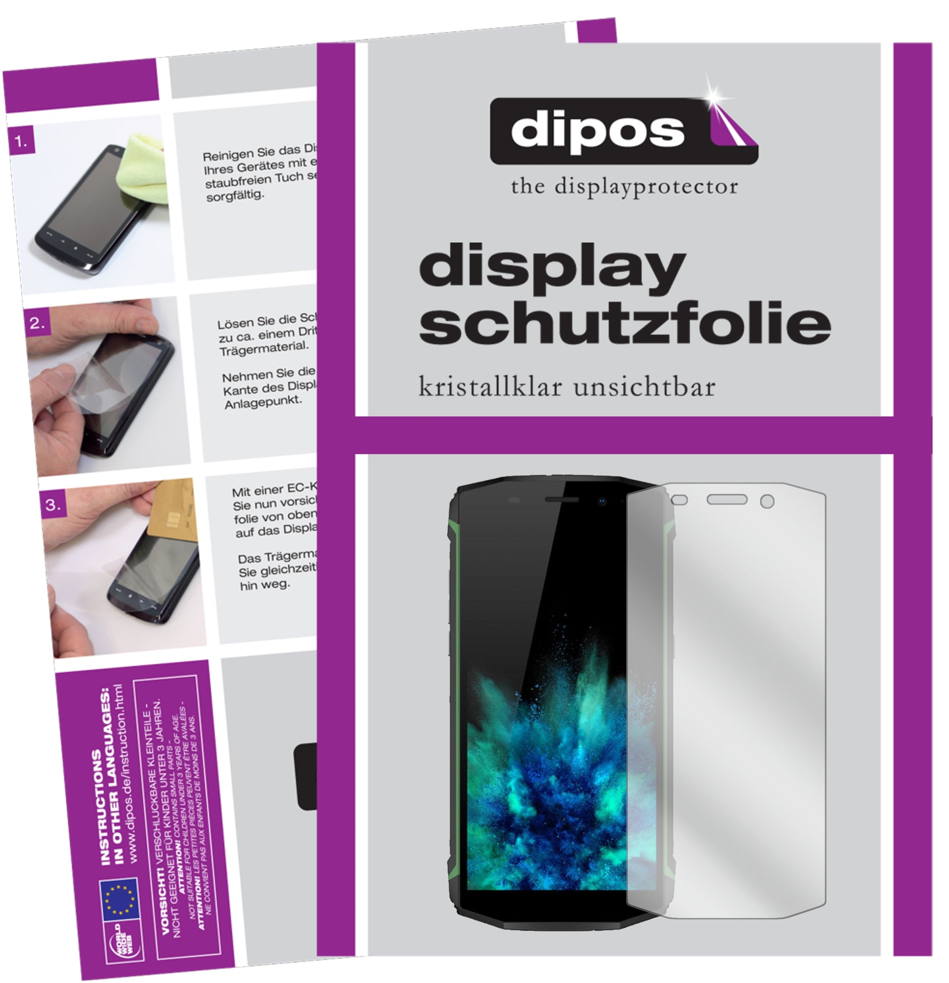 Kristallklare, dünne Schutzfolie: Kratzfest & passgenau für Blackview-BV5800 Pro
