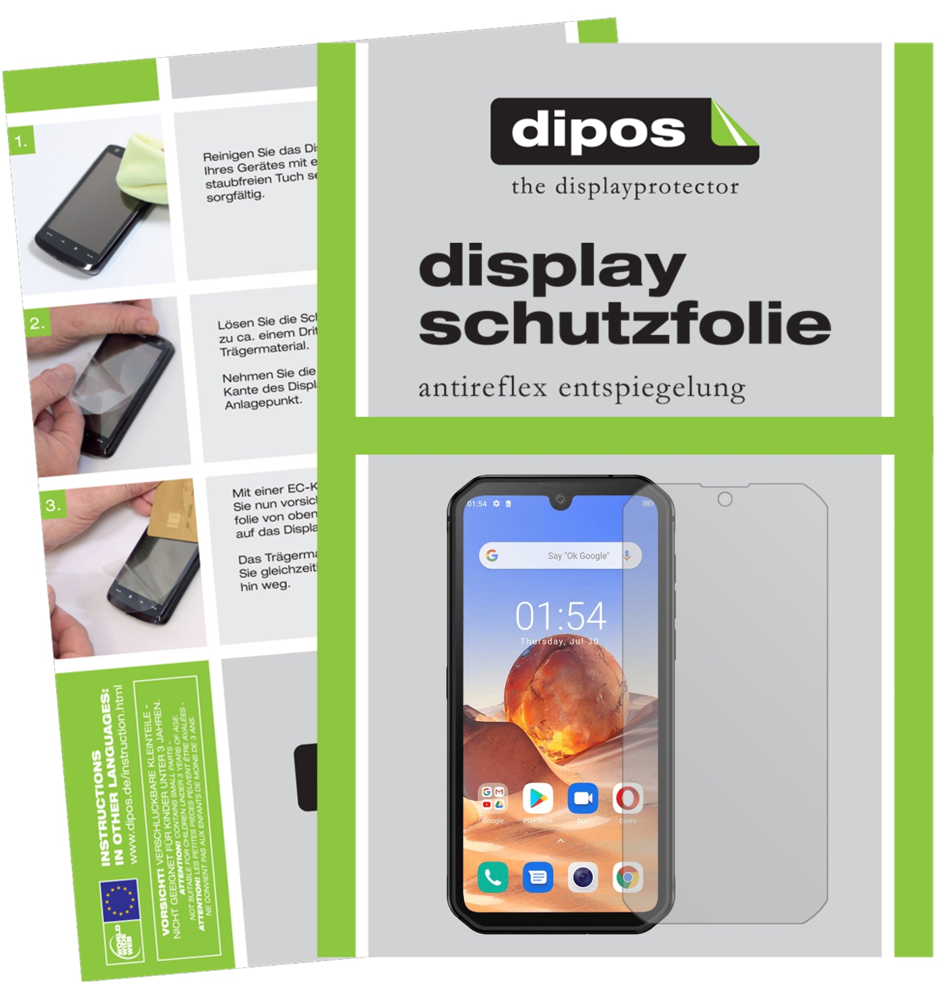 Mattes Panzerglas: Entspiegelte, dünne Folie, Fingerabdruckresistenz und Bildschirmschutz für Blackview-BV9900 Pro