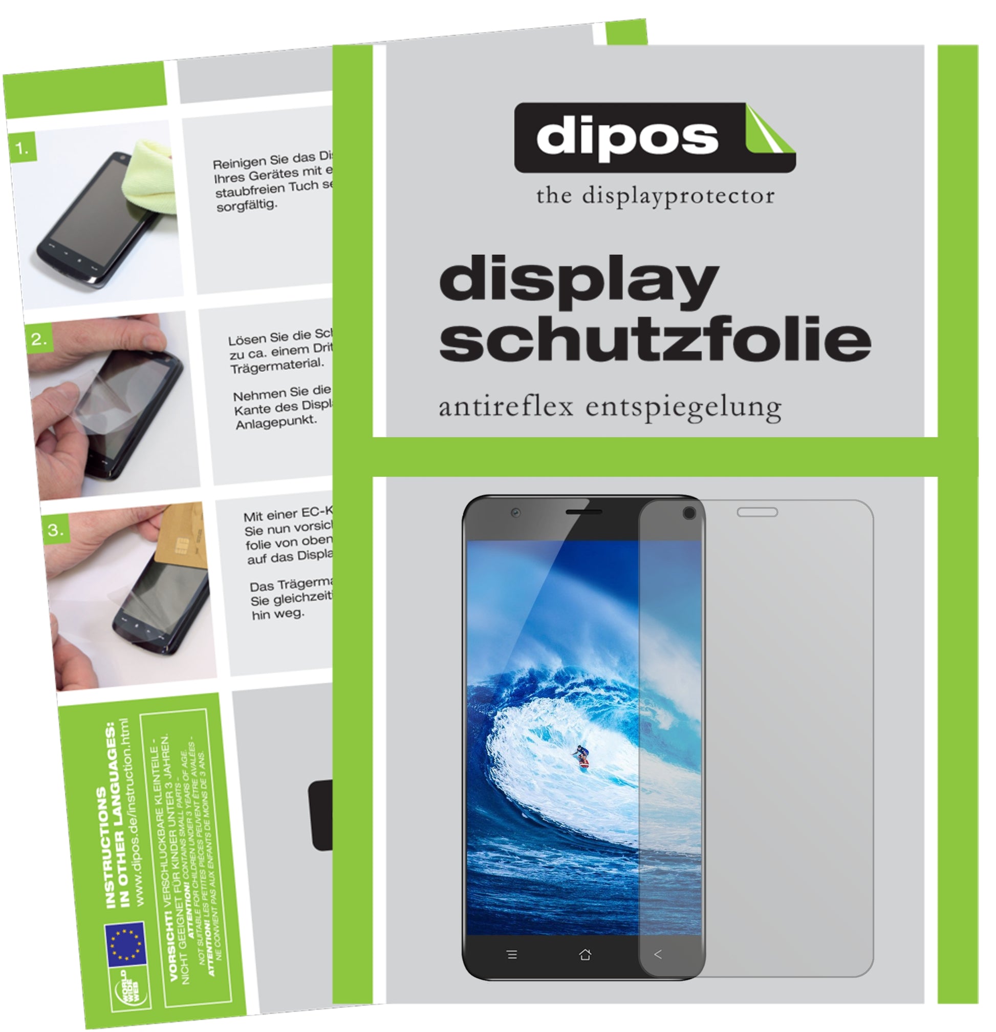 Mattes Panzerglas: Entspiegelte, dünne Folie, Fingerabdruckresistenz und Bildschirmschutz für Blackview-E7s