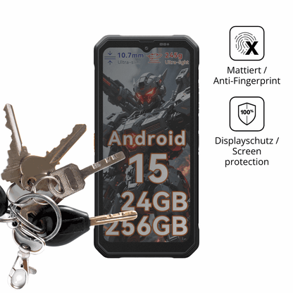 dipos Displayschutz für Blackview FORT 2, mattierte Oberfläche, Blickschutzfilter und perfekter Passform