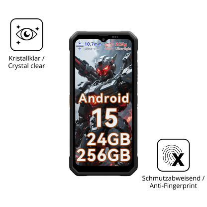 Flexible TPU-Folie passend zugeschnitten für Blackview FORT 2, vollständige Abdeckung