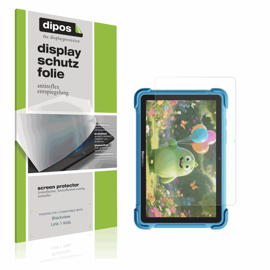 Matte Displayschutzfolie von dipos passend für Blackview Link 1 Kids, präziser Zuschnitt und blasenfrei montiert