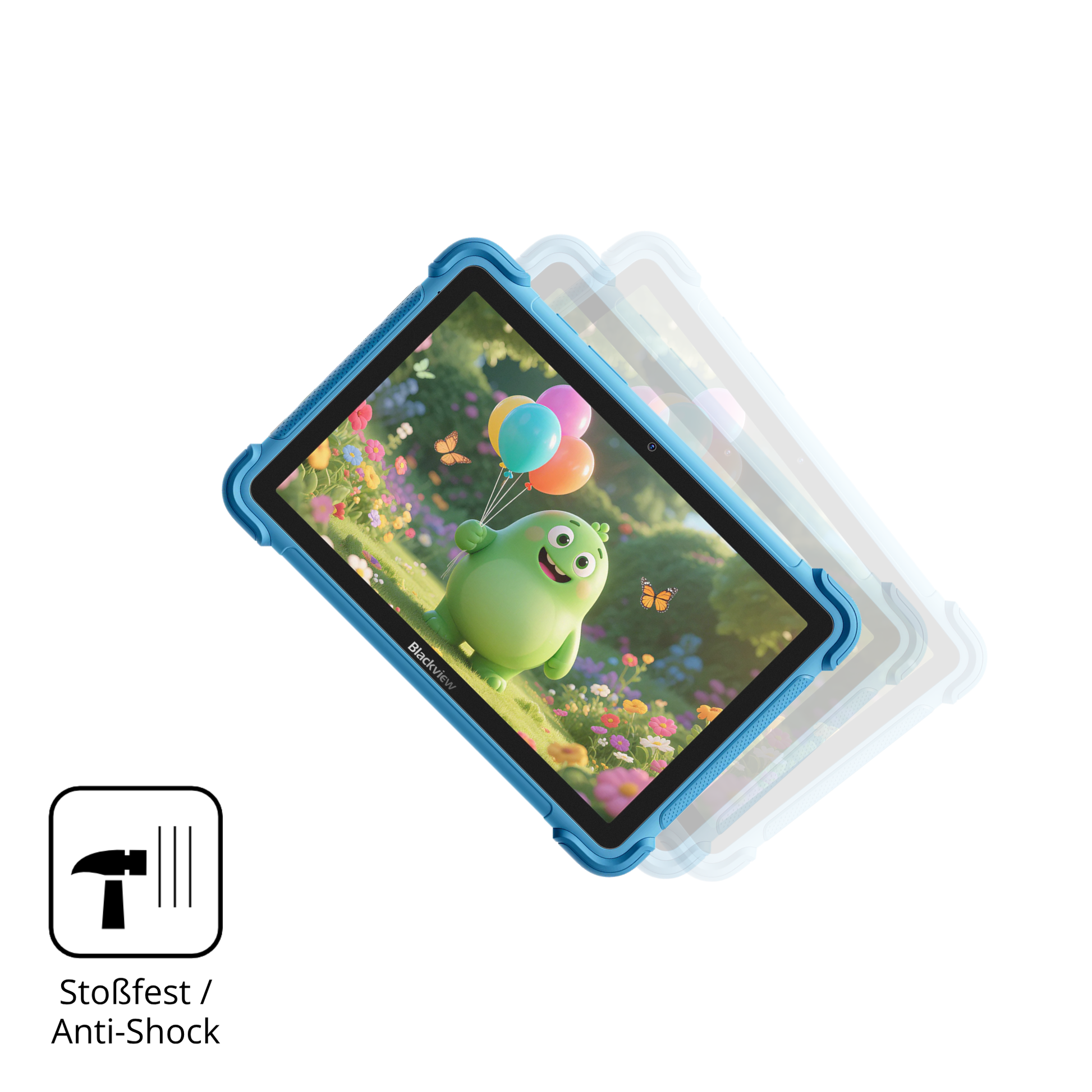 Schutz gegen Kratzer auf dem Blackview Link 1 Kids Glas durch Schlüssel, Stöße gegen die Tischkante oder Stürze