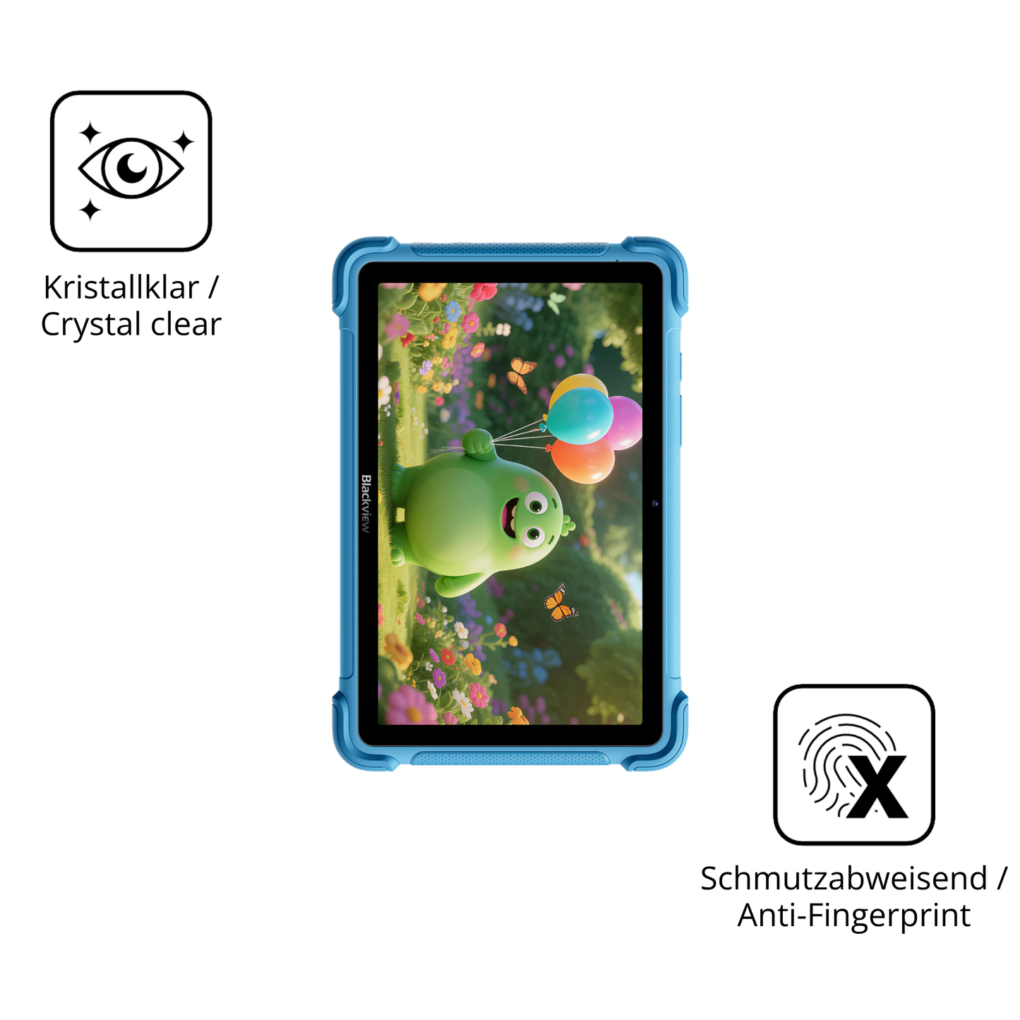 Flexible TPU-Folie passend zugeschnitten für Blackview Link 1 Kids, vollständige Abdeckung
