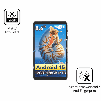 9H Hartbeschichtete, flexible Folie passend zugeschnitten für Blackview Link2 8 Zoll