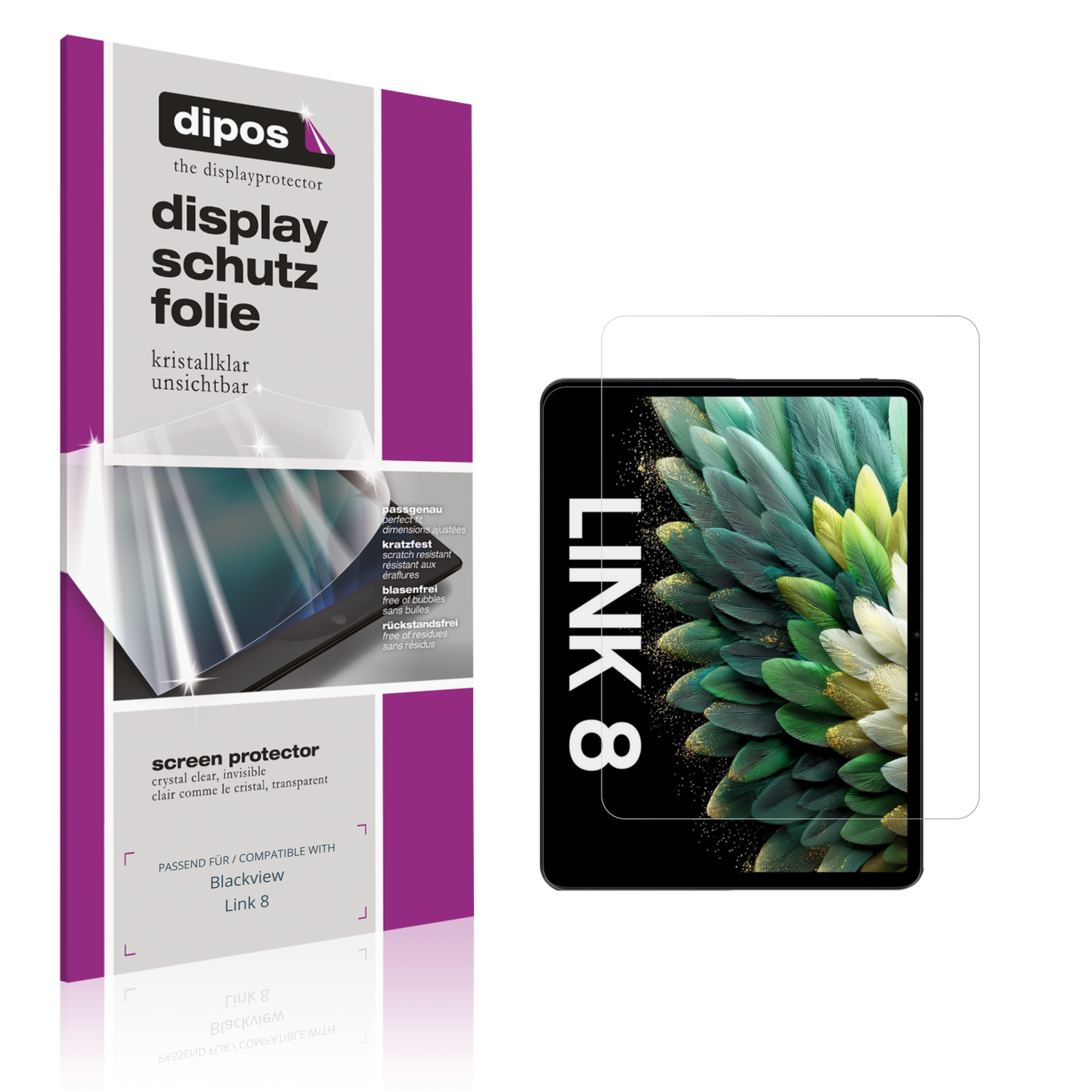 2x Schutzfolie klar für Blackview Link 8 Display-Schutzfolie