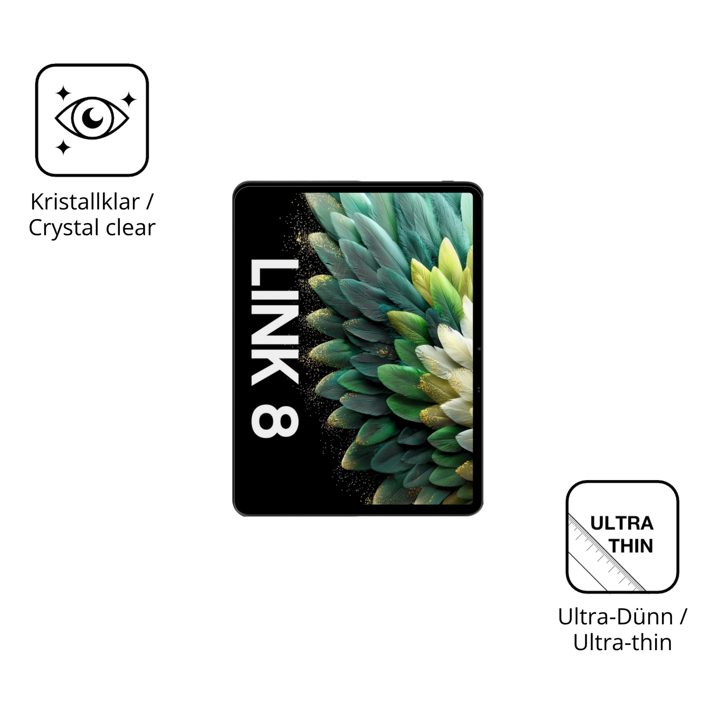 2x Schutzfolie klar für Blackview Link 8 Display-Schutzfolie