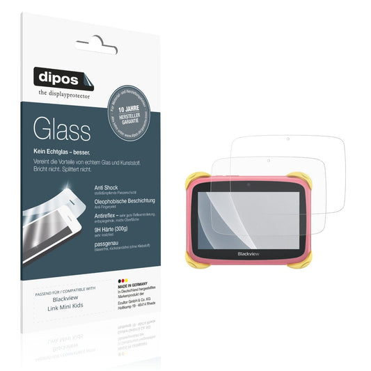 2x Screen Protector for Blackview Link Mini Kids matte Flexible Glass 9H dipos