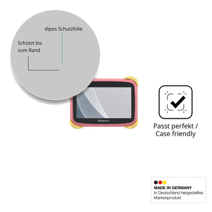 2x Screen Protector for Blackview Link Mini Kids matte Flexible Glass 9H dipos