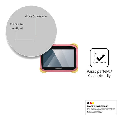 2x Screen Protector for Blackview Link Mini Kids Flexible Glass 9H dipos