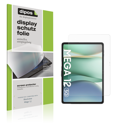 Matte Displayschutzfolie von dipos passend für Blackview Mega 12, präziser Zuschnitt und blasenfrei montiert