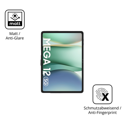 Dünne und entspiegelnde Folie passend zugeschnitten für Blackview Mega 12