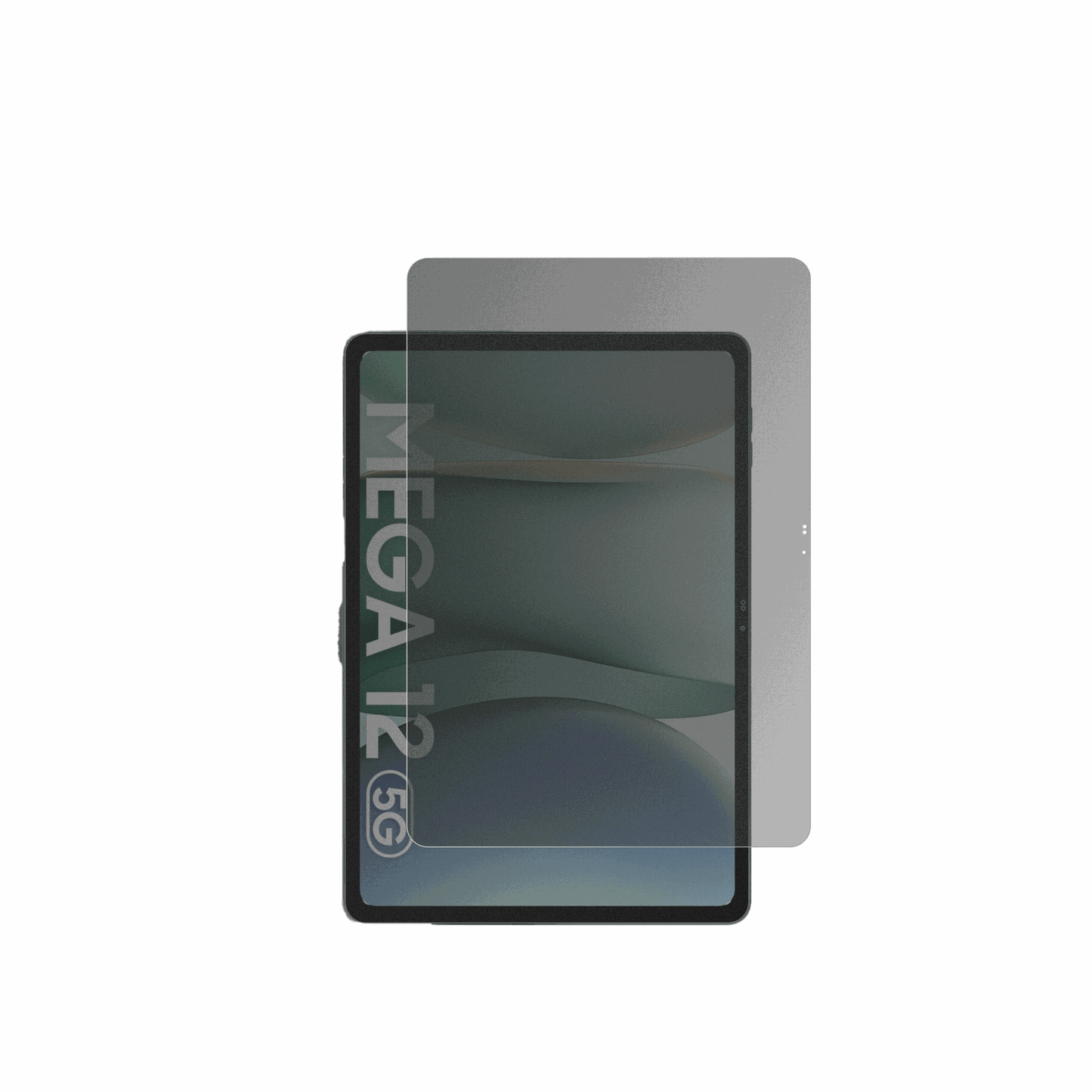 BlackviewMega 12 mit aufgebrachtem dipos Displayschutz, der seitliche Einblicke blockiert