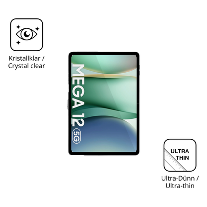 Dünne und klare Folie passend zugeschnitten für Blackview Mega 12
