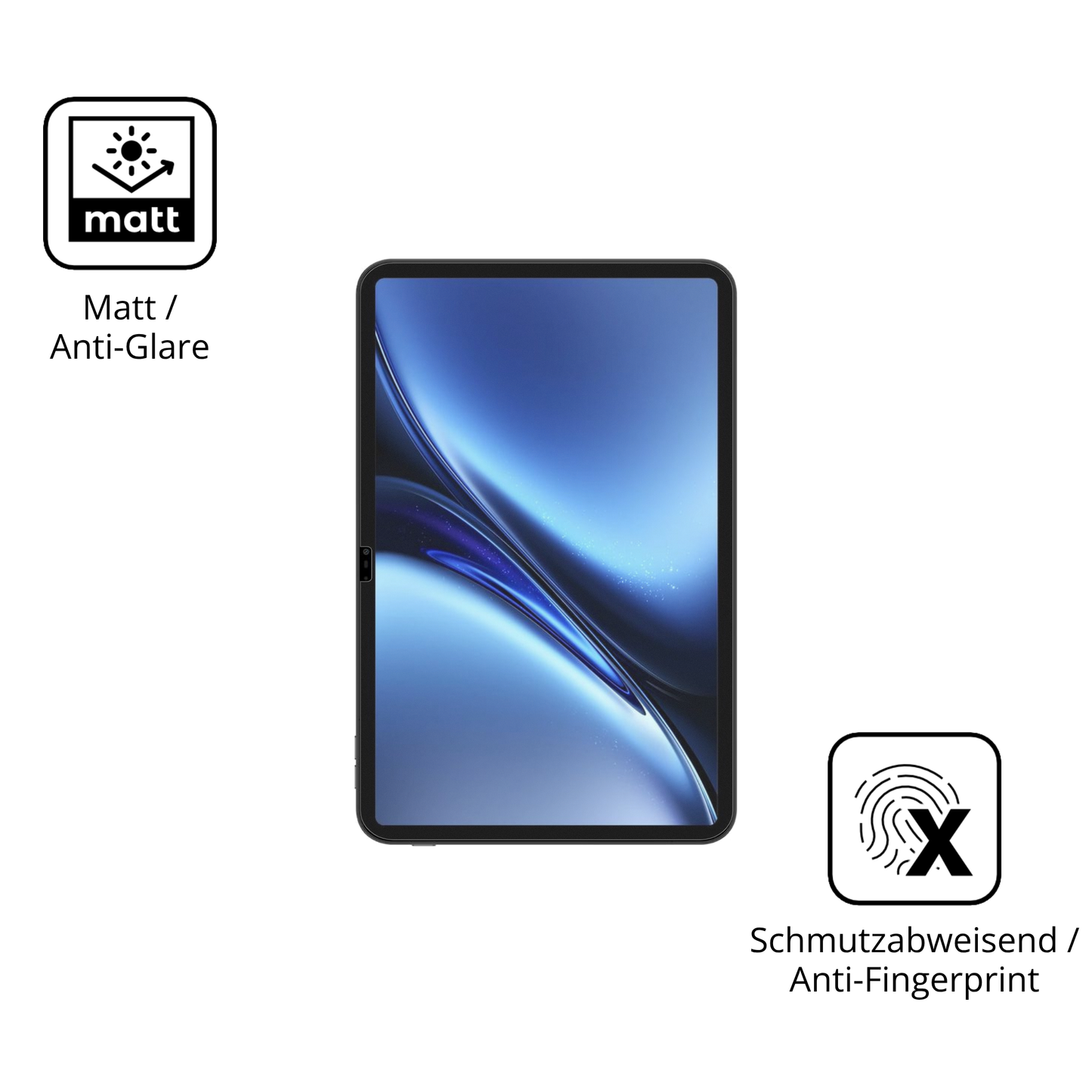 9H Hartbeschichtete, flexible Folie passend zugeschnitten für Blackview Oscal Pad 200