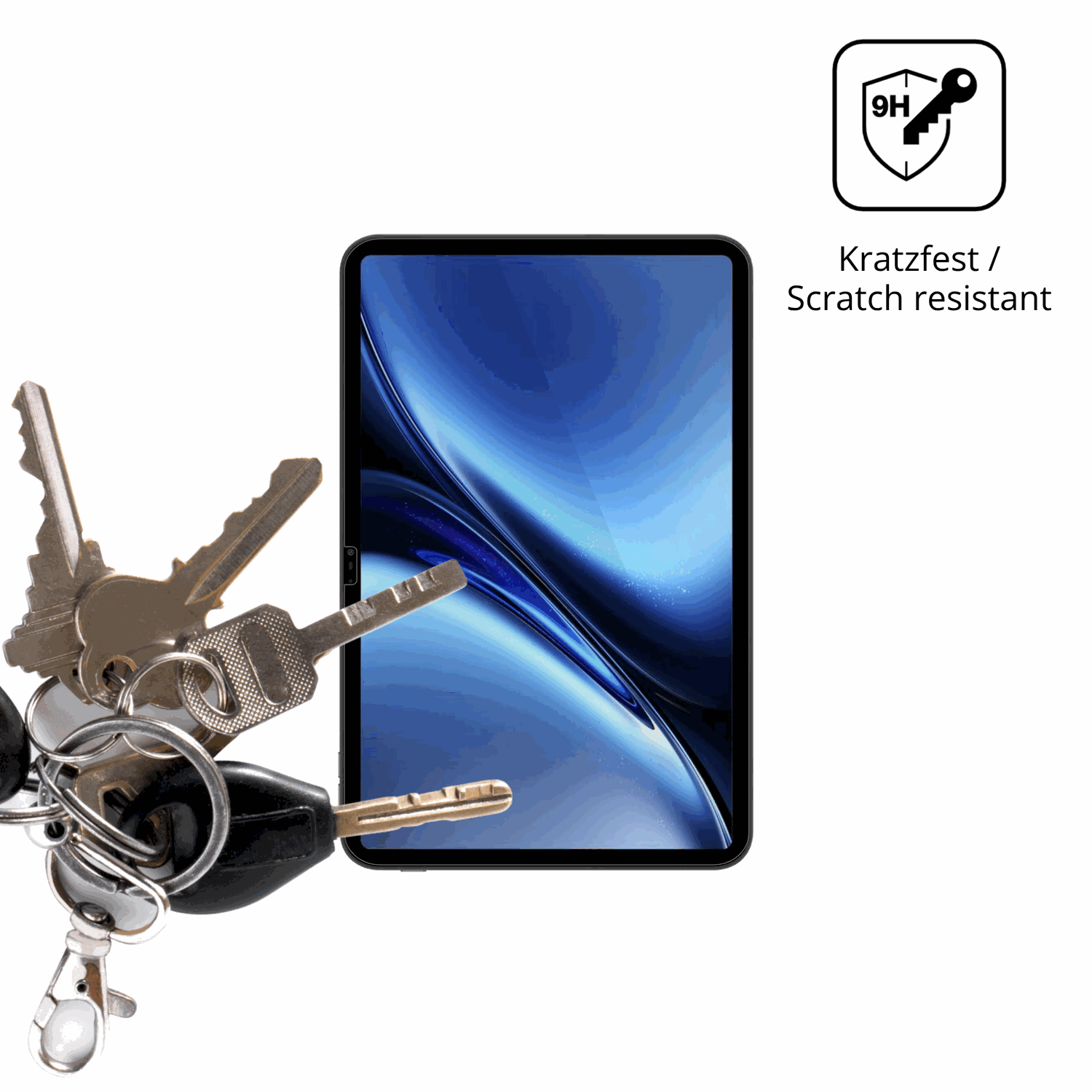 dipos Displayschutz für Blackview Oscal Pad 200, transparente Oberfläche, perfekte Passform auch für die Rundungen