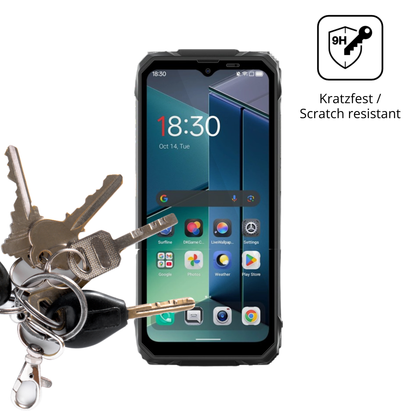 dipos Displayschutz für Blackview Rock 1, transparente Oberfläche, perfekte Passform auch für die Rundungen
