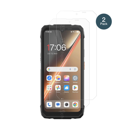 BlackviewRock 1 Pro mit aufgebrachter dipos Panzerfolie, die lästige Fingerabdrücke minimiert
