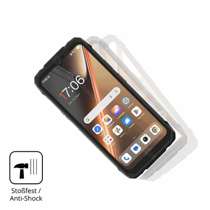 Schutz gegen Kratzer auf dem Blackview Rock 1 Pro Glas durch Schlüssel, Stöße gegen die Tischkante oder Stürze