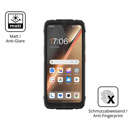 9H Hartbeschichtete, flexible Folie passend zugeschnitten für Blackview Rock 1 Pro