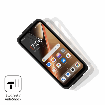 Schutz gegen Kratzer auf dem Blackview Rock 1 Pro Glas durch Schlüssel, Stöße gegen die Tischkante oder Stürze