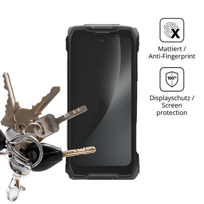 dipos Displayschutz für Blackview Rock 2, mattierte Oberfläche, Blickschutzfilter und perfekter Passform
