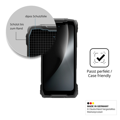 Besonders flexibler Displayschutz mit Anti-Shock-Schicht im Materialmix