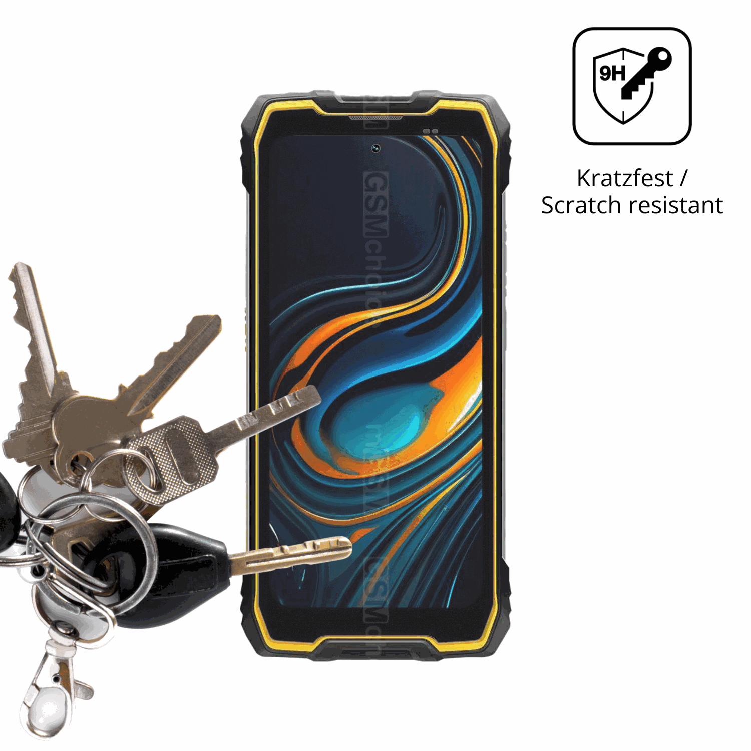 dipos Displayschutz für Blackview Rock 2 Pro, mattierte Oberfläche, robuste Festigkeit und perfekte Passform
