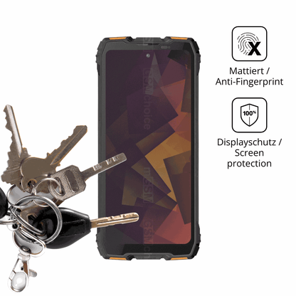 dipos Displayschutz für Blackview Rock 3, mattierte Oberfläche, Blickschutzfilter und perfekter Passform