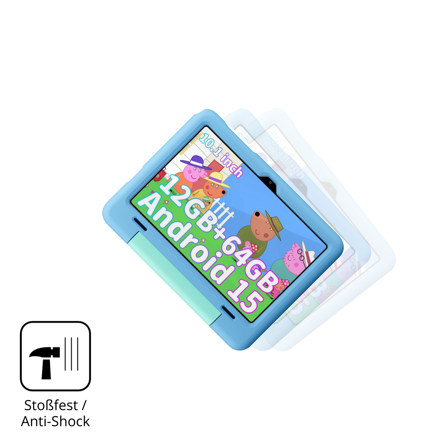 Schutz gegen Kratzer auf dem Blackview Tab 20 Kids Glas durch Schlüssel, Stöße gegen die Tischkante oder Stürze