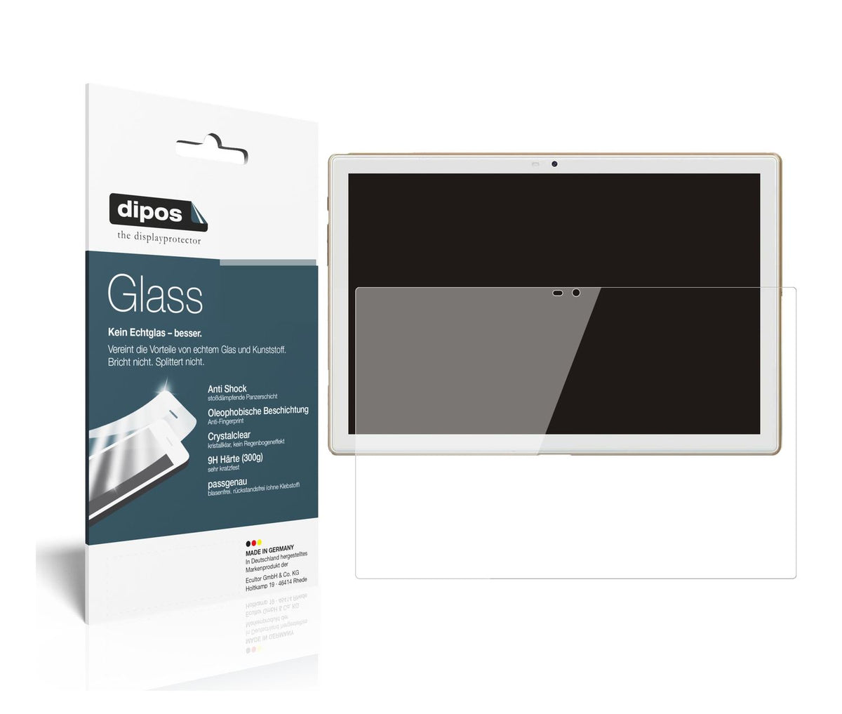 2x Screen Protector for Blackview Tab 8E 10.1 inch Flexible Glass 9H dipos