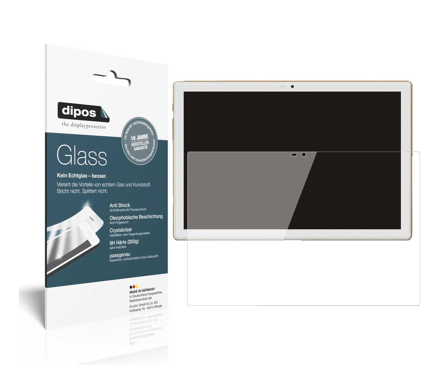 1x 9H Schutzfolie für Blackview Tab 8E 10.1 Zoll Panzerfolie