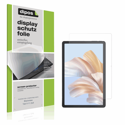 Matte Displayschutzfolie von dipos passend für Blackview Tab 9 11 Zoll, präziser Zuschnitt und blasenfrei montiert