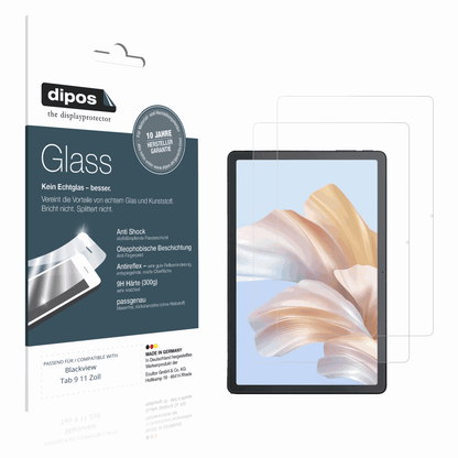 Matte Displayschutzfolie von dipos passend für Blackview Tab 9 11 Zoll, 9H kratzfest und blasenfrei montiert