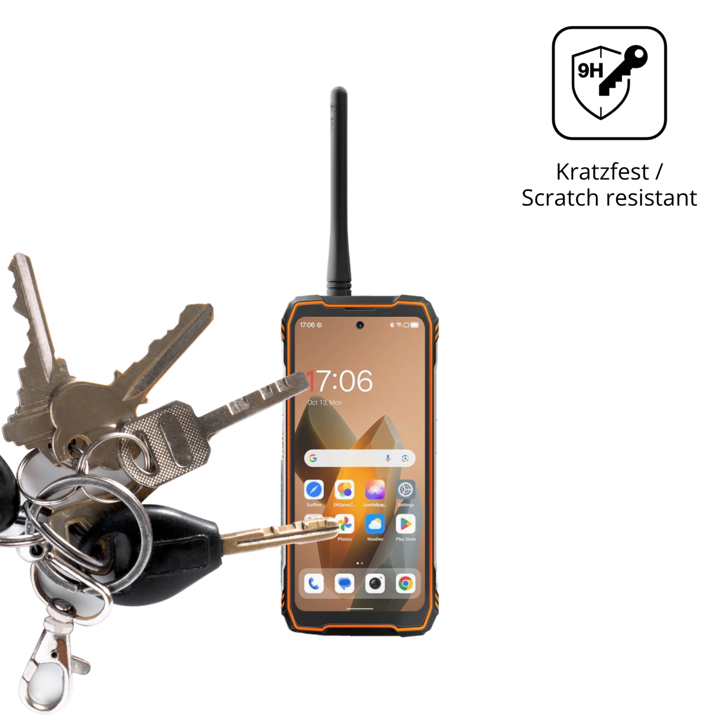 dipos Displayschutz für Blackview Xplore 1 Walkie Talkie, mattierte Oberfläche, robuste Festigkeit und perfekte Passform