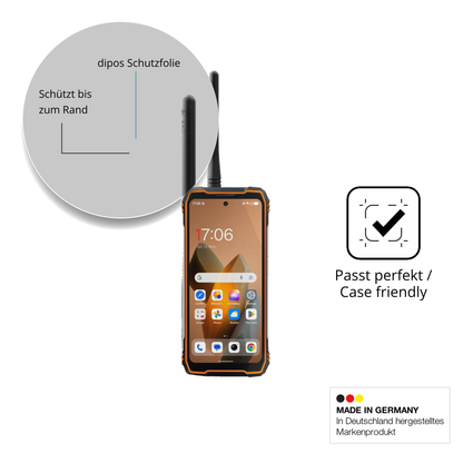 Besonders flexibler Displayschutz mit Anti-Shock-Schicht im Materialmix