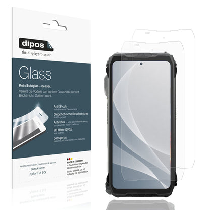 Matte Displayschutzfolie von dipos passend für Blackview Xplore 2 5G, 9H kratzfest und blasenfrei montiert