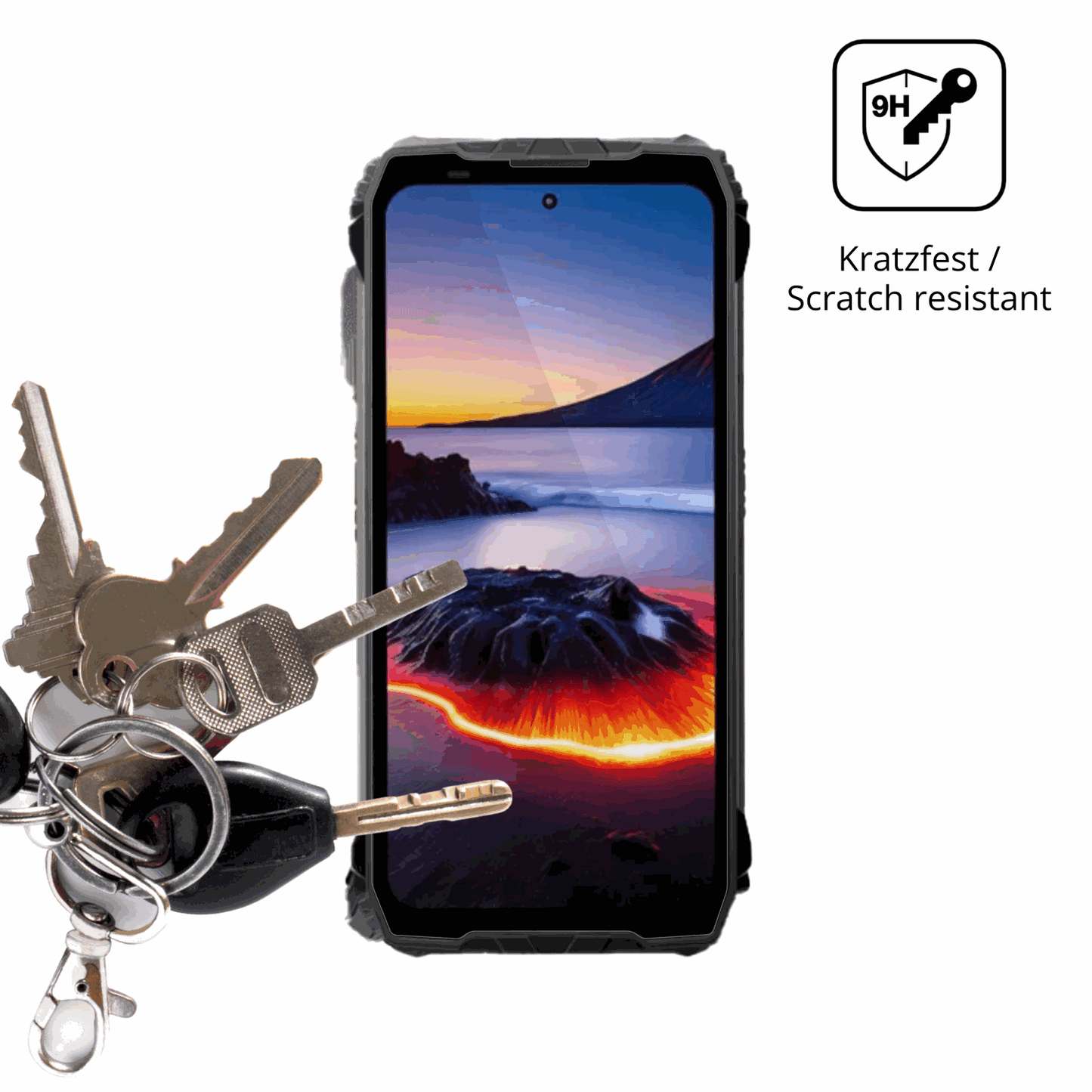 dipos Displayschutz für Blackview Xplore 2 5G, transparente Oberfläche, perfekte Passform auch für die Rundungen