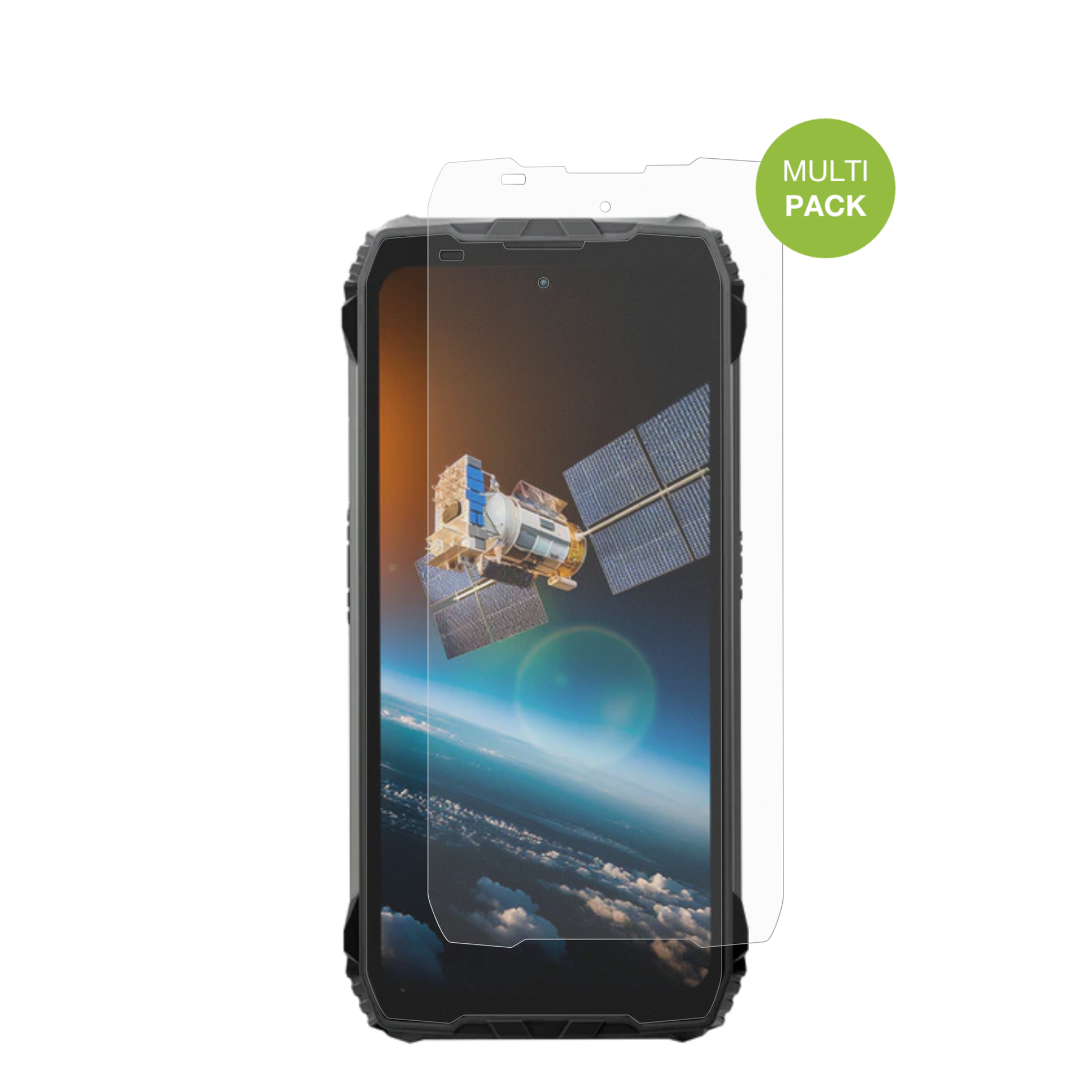 blackviewxplore 2 satellite mit aufgebrachter dipos Displayschutzfolie, die lästige Fingerabdrücke minimiert