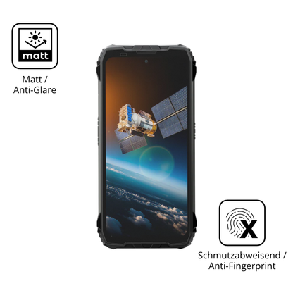 Dünne und entspiegelnde Folie passend zugeschnitten für blackviewxplore 2 satellite