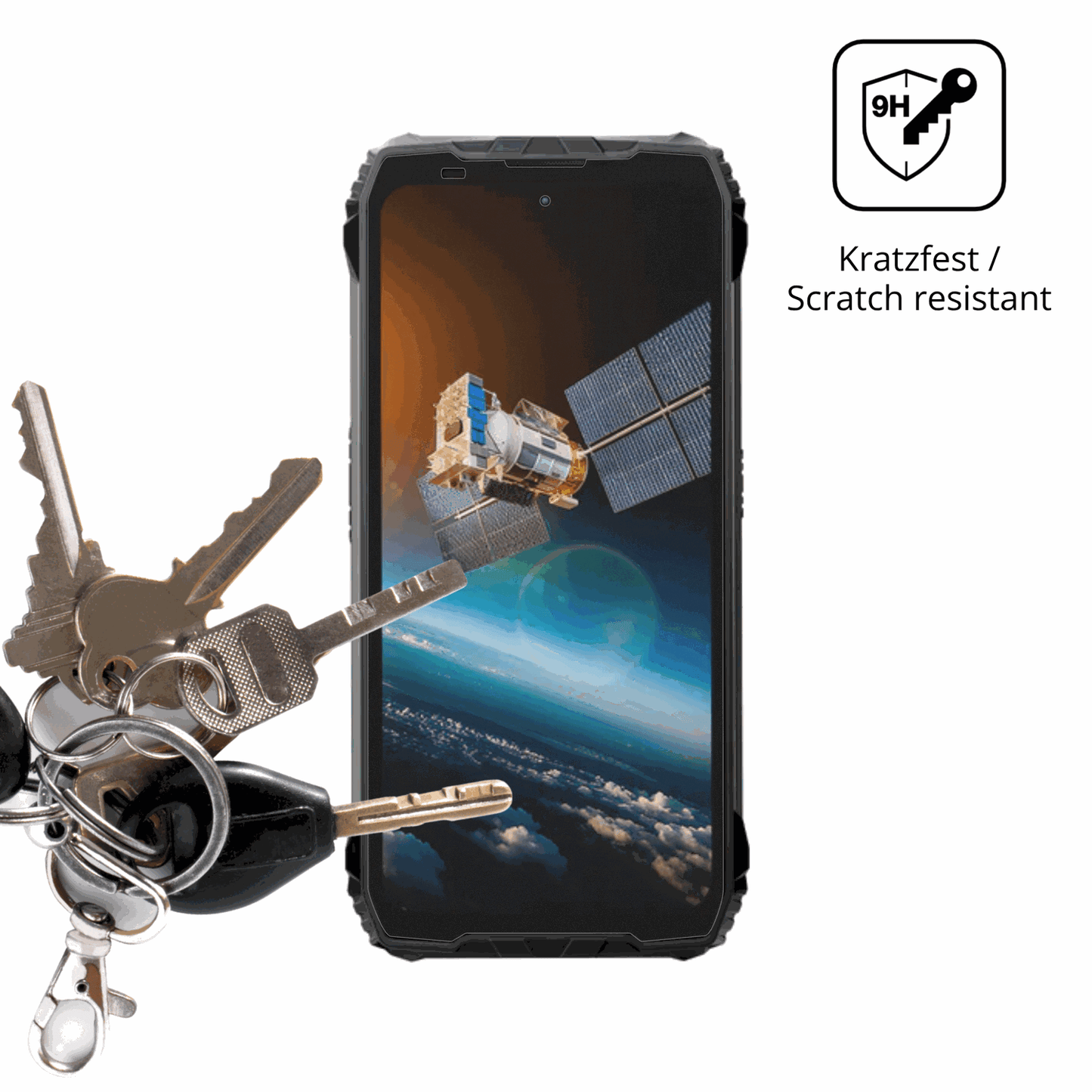 dipos Displayschutz für blackviewxplore 2 satellite, mattierte Oberfläche, robuste Festigkeit und perfekte Passform