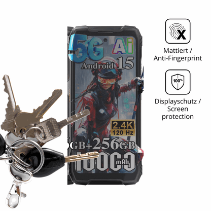 dipos Displayschutz für Blackview Xplore X1 5G, mattierte Oberfläche, Blickschutzfilter und perfekter Passform