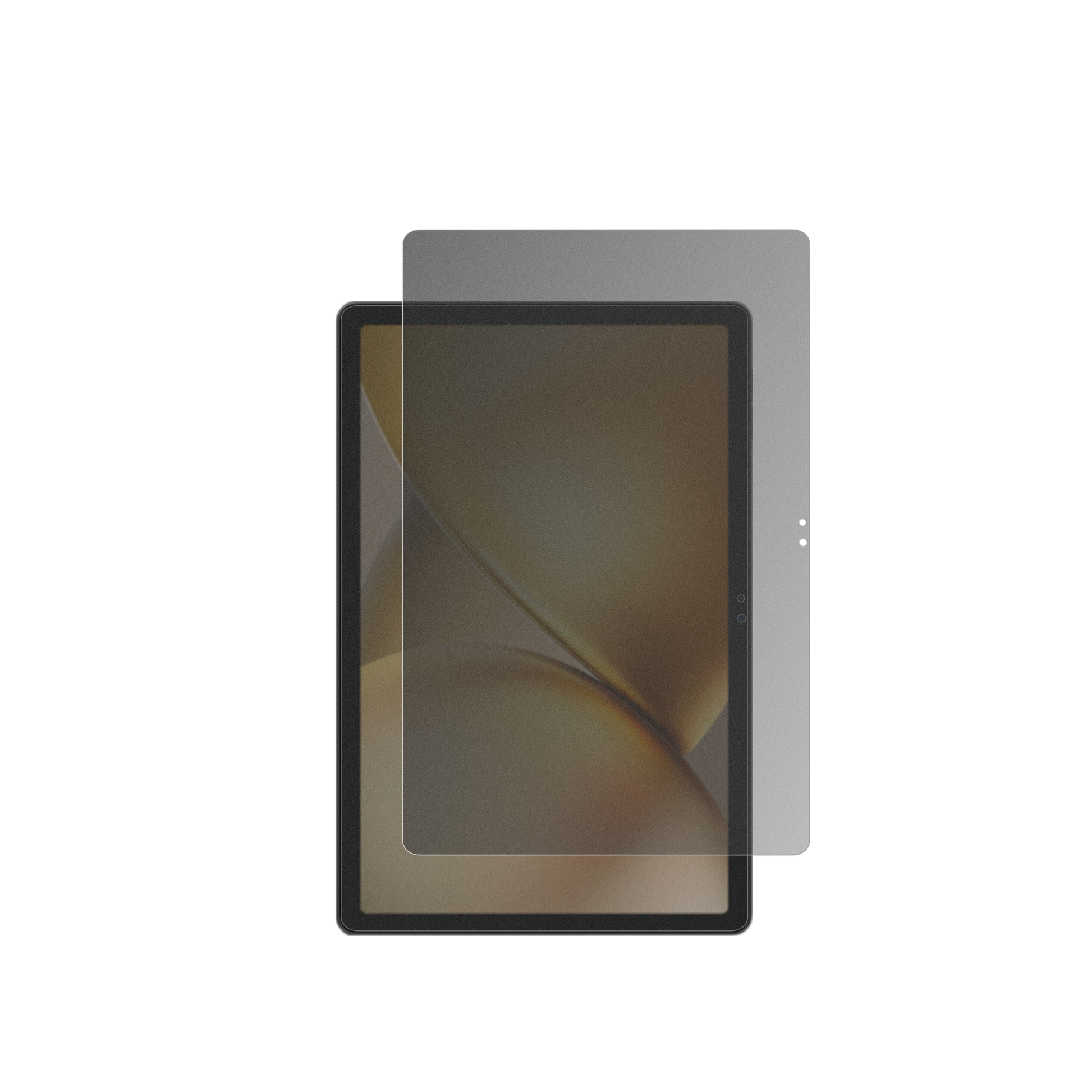 BlackviewZeno 10 11 Zoll mit aufgebrachtem dipos Displayschutz, der seitliche Einblicke blockiert